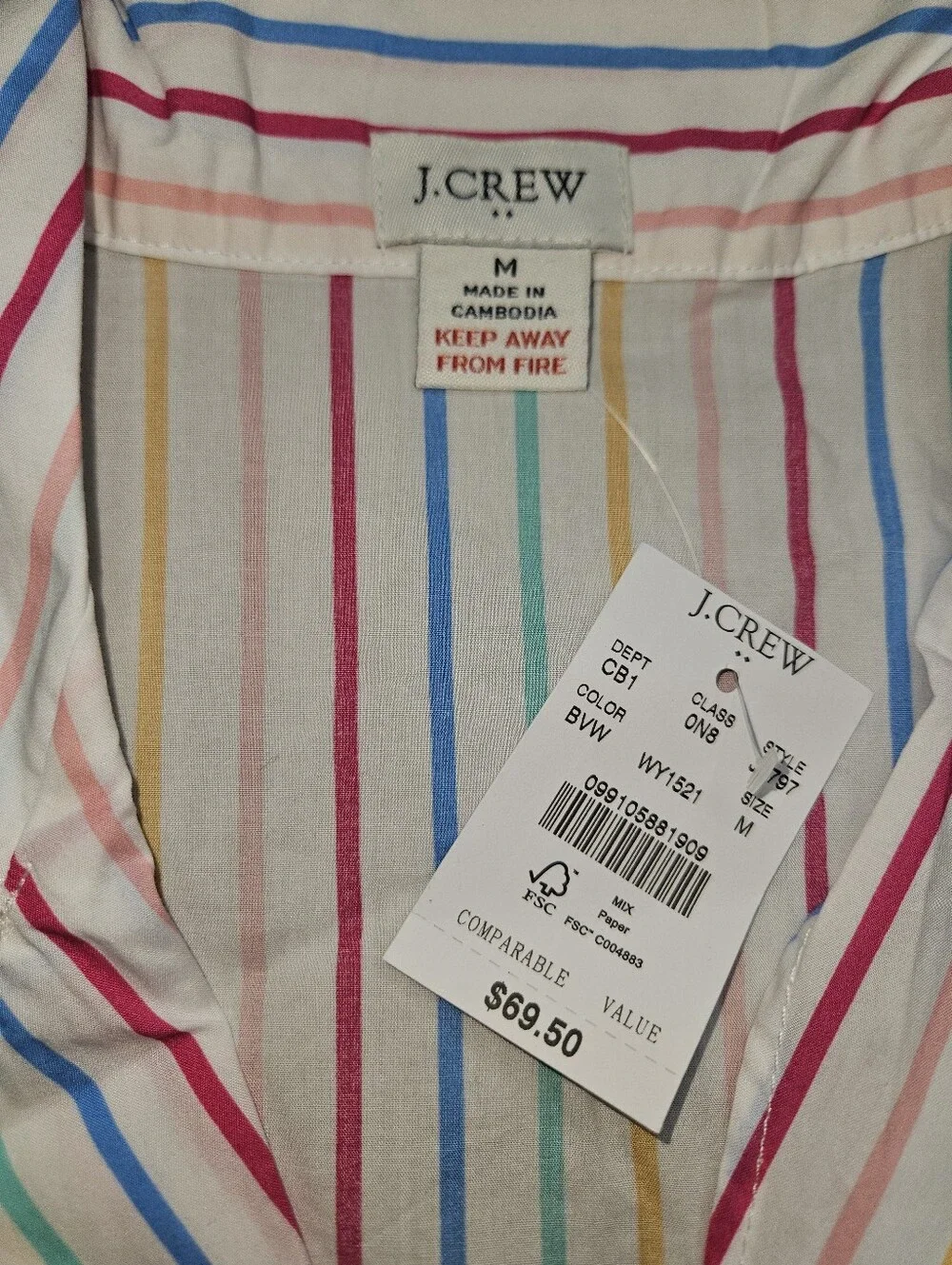 J. Crew Pajamas PJs Sleepwear NEW Medium - Picture 3 of 5